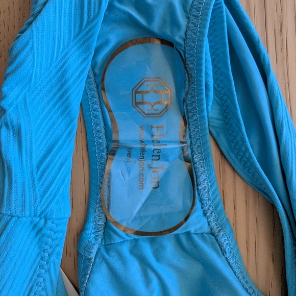 NWT Helen Jon Classic Hipster Bikini Bottom In Peacock Made In USA - Picture 6 of 6